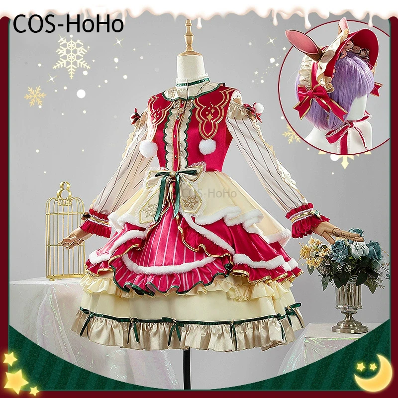

COS-HoHo Umamusume:Pretty Derby Mejiro Bright Game Suit Gorgeous Dress Uniform Cosplay Costume Christmas Party Role Play Outfit