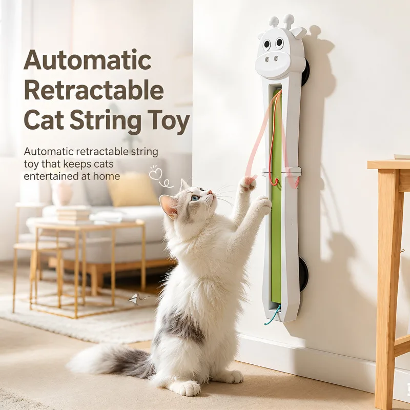 Automatic cat toy, cat-teasing rope swinger, door rope, cat-playing toy, self-entertainment and ente