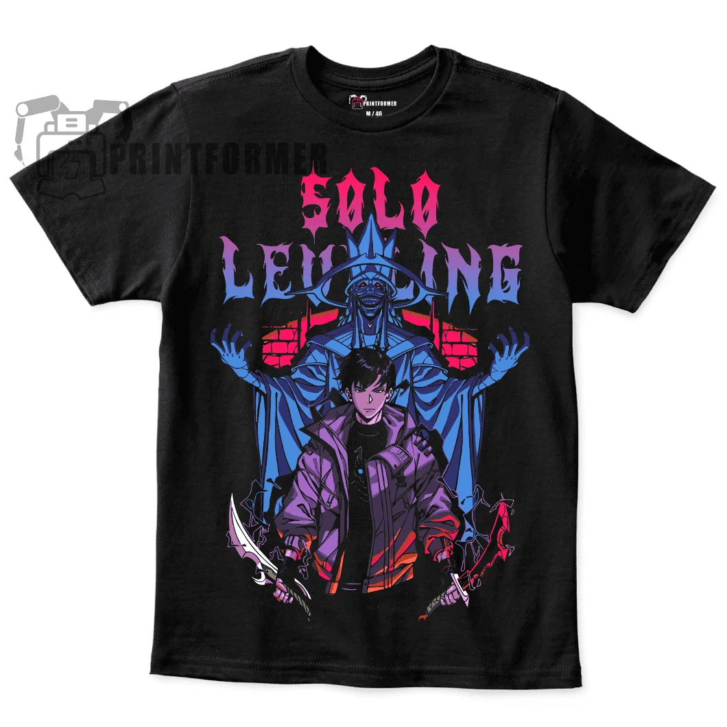 Solo Leveling T-Shirt Sung Jinwoo Liu Zhigang Anime Jonas Reiji Shirt All Size 100 Cotton