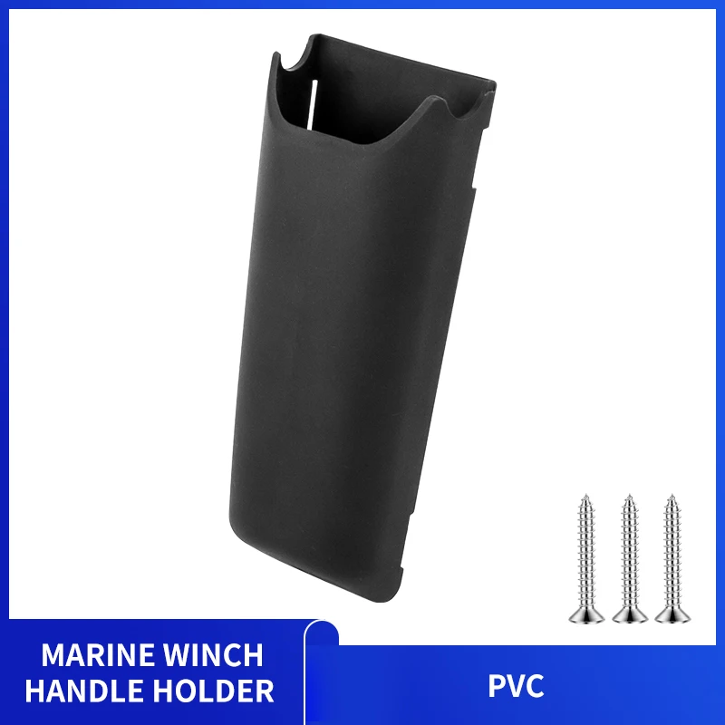 Boat Yacht Winch Handle Storage Holder 1Pc Universal PVC Waterproof with Screws Marine Hardware Accessories