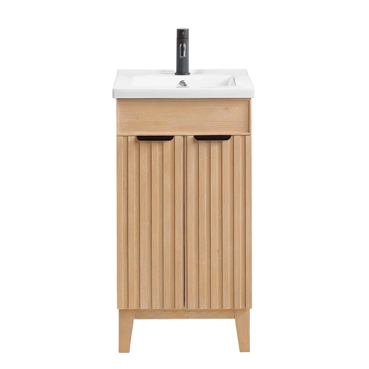 

！@Combohome Sink Storage Cabinet with 2 Doors Traditional Under Sink Cabinet Bathroom Space Saver Organizer with Adjustable Shel