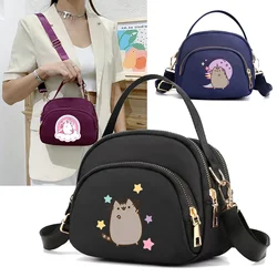 Pusheen borse a tracolla da donna borsa a tracolla multistrato con cerniera borsa a tracolla da donna Y2k borsa da viaggio di alta qualità simpatico cartone animato regalo