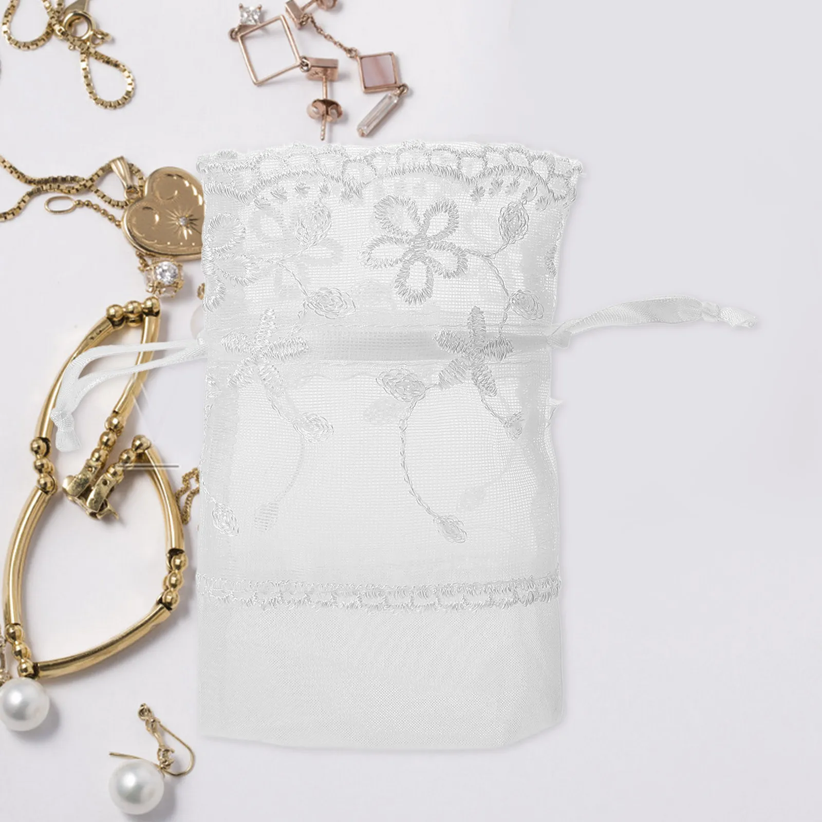 

Маленький прочный портативный мешочек на шнурке для украшений, подарочный мешочек для свадьбы, фестиваля, вечеринки, хранения украшений, маленькие мешочки на шнурке