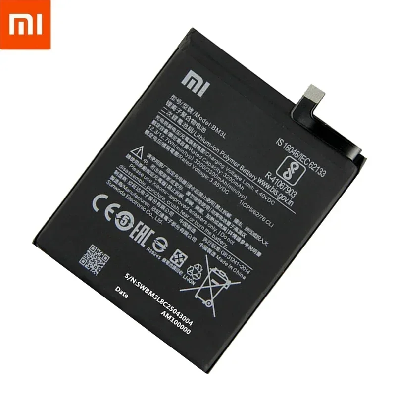 Fast Shipping 2024 Year 100% Original Replacement Battery 3300mAh For Xiaomi 9 MI9 M9 MI 9 BM3L Genuine Phone Battery Batteries