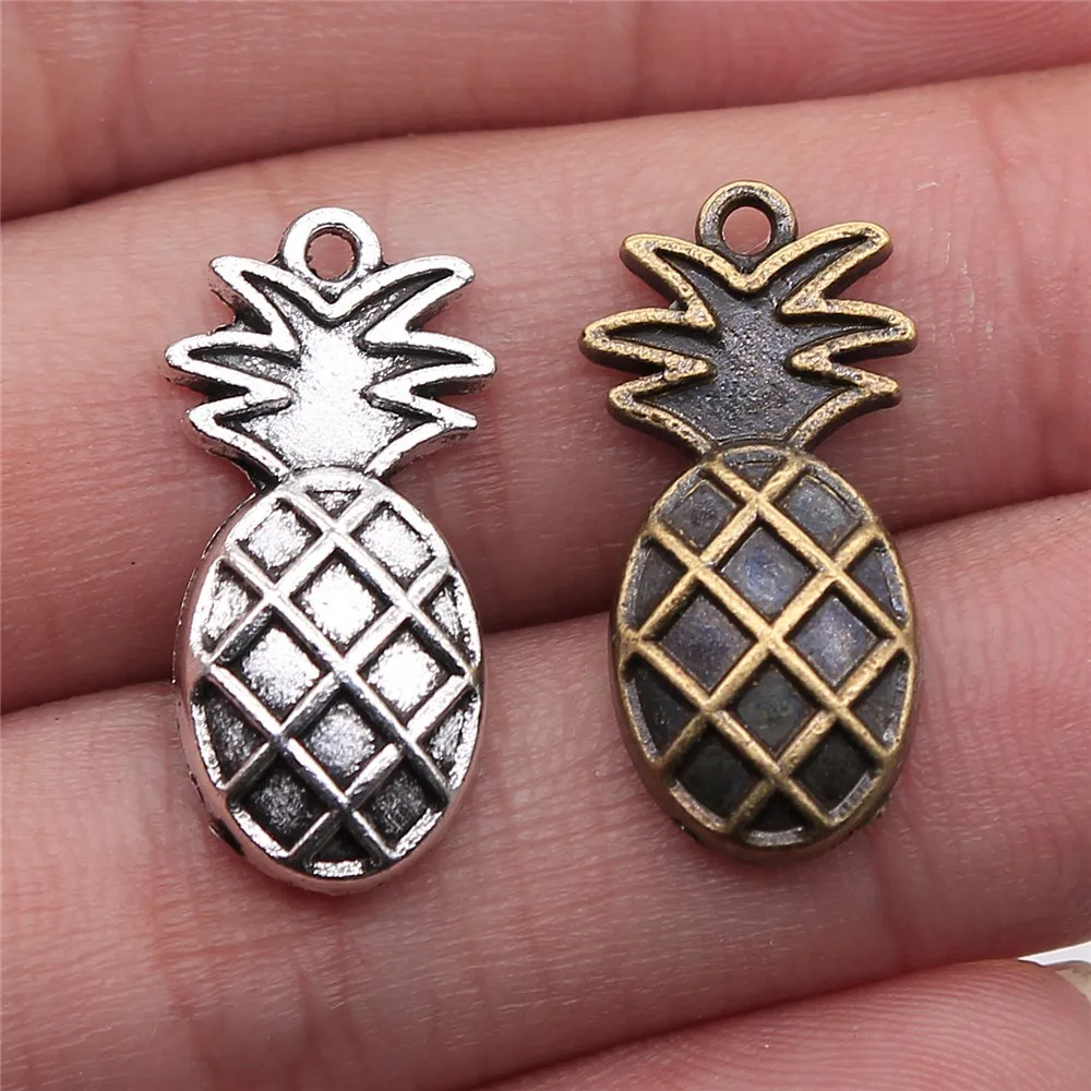Vintage Assorted Fruit Food Mini Charms Pendant For Jewelry Making Bracelet Necklace DIY Craft Bulk