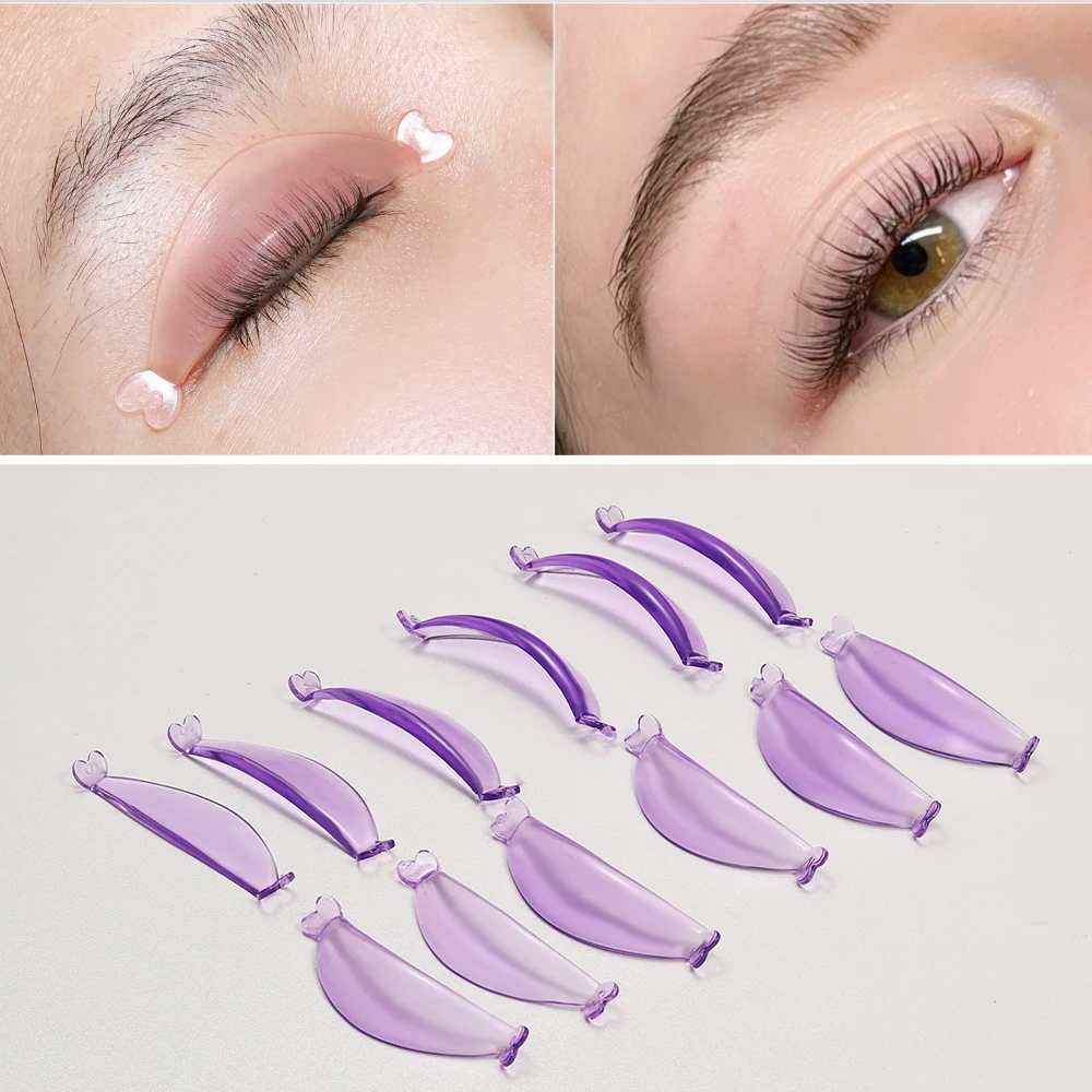 12 Pcs Self-Adhesive Eyelash Rods, Reusable Lash Lifting Pads for Eyelash Stretching and Curling, Eyelash Perm Lamination