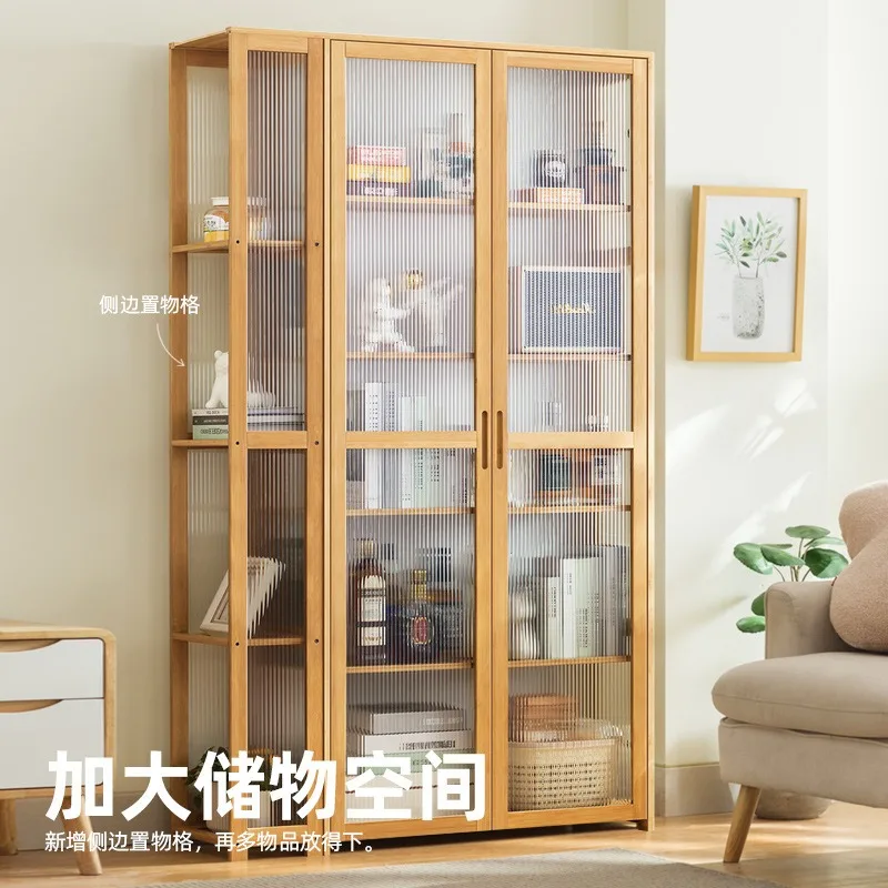 Grocery cabinet Tea cabinet Household dining side cabinet Against the wall Modern simple wine rack Storage rack