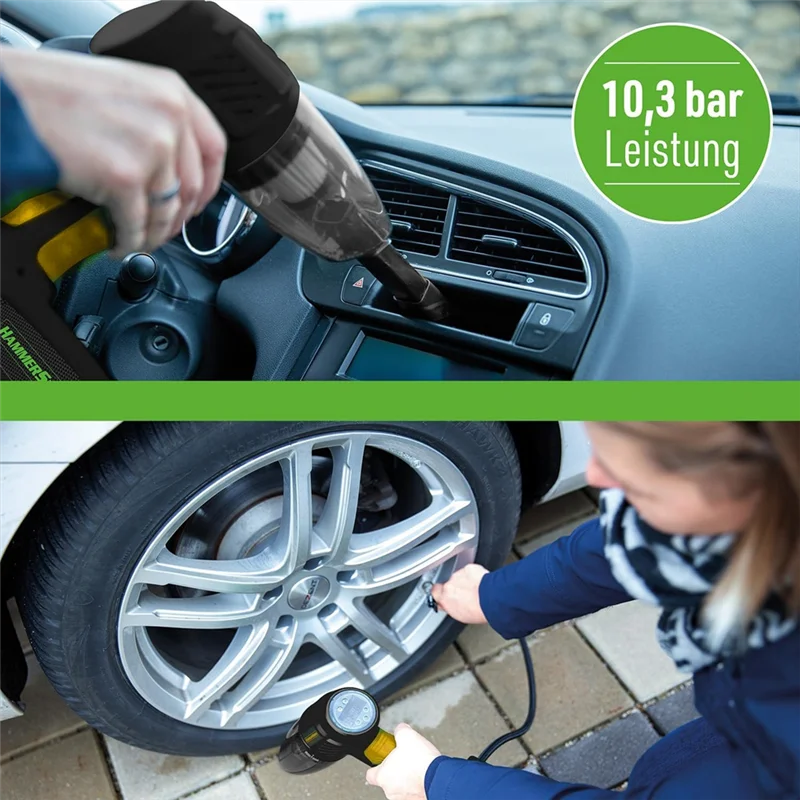 

A01V-Беспроводной ручной пылесос и воздушный компрессор с подсветкой SOS и расширенным набором аксессуаров - Накачивание автомобильных шин