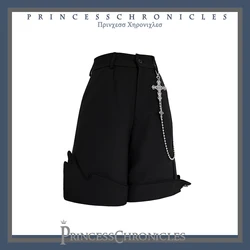Red Shadow Ouji Lolita Retro Little Prince Lolita Straight Suit Irregular Shorts for Unisex by Princess Chronicles~Pre-order