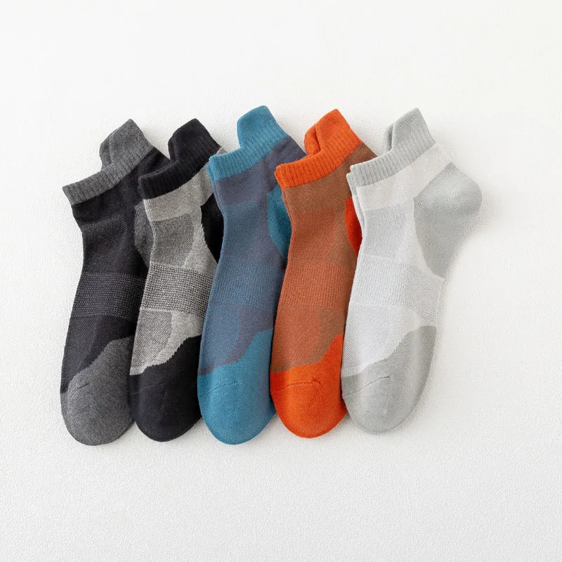 Herren Sports ocken Fußball absorbieren Schweiß Baumwoll socken Low Tube Knöchel wickel Gürtel Strümpfe spielen Basketball Frühling Sommer Stil