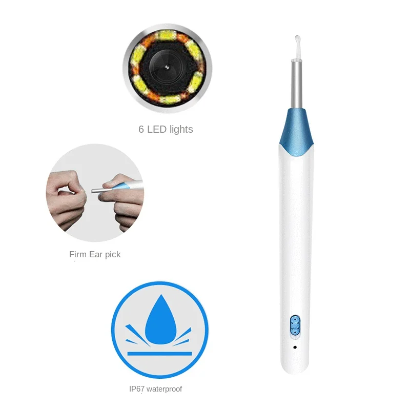 KLW New WiFi Integrated Visual Ear Spoon 5.5mm High-definition Ear-Canal Visual Ear-Spoon Wireless Endoscope Camrea