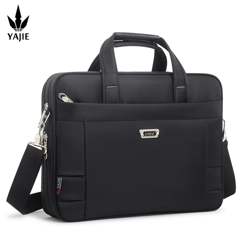 Grote Capaciteit Aktetas Heren Zakelijke Tas 15.6 Inch 14 "Laptop Tas Schoudertassen Canvas Messenger Tassen Draagtassen