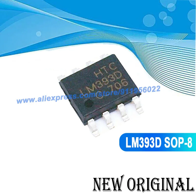 (5 Pieces)  LM393 LM393DR LM393DT SOP-8