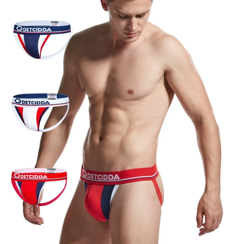 

Simple and fashionable 2025 men's underwear, cotton underwear, hip-lifting double thong T-pants, one piece wholesale G207
