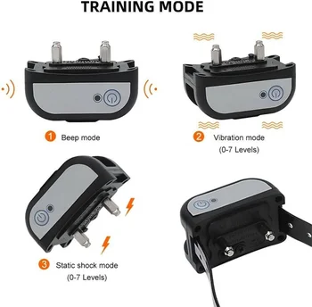 Wireless Dog Fence Electric Pet Containment System Shock Collars For 3 Dogs Adjustable Range 4