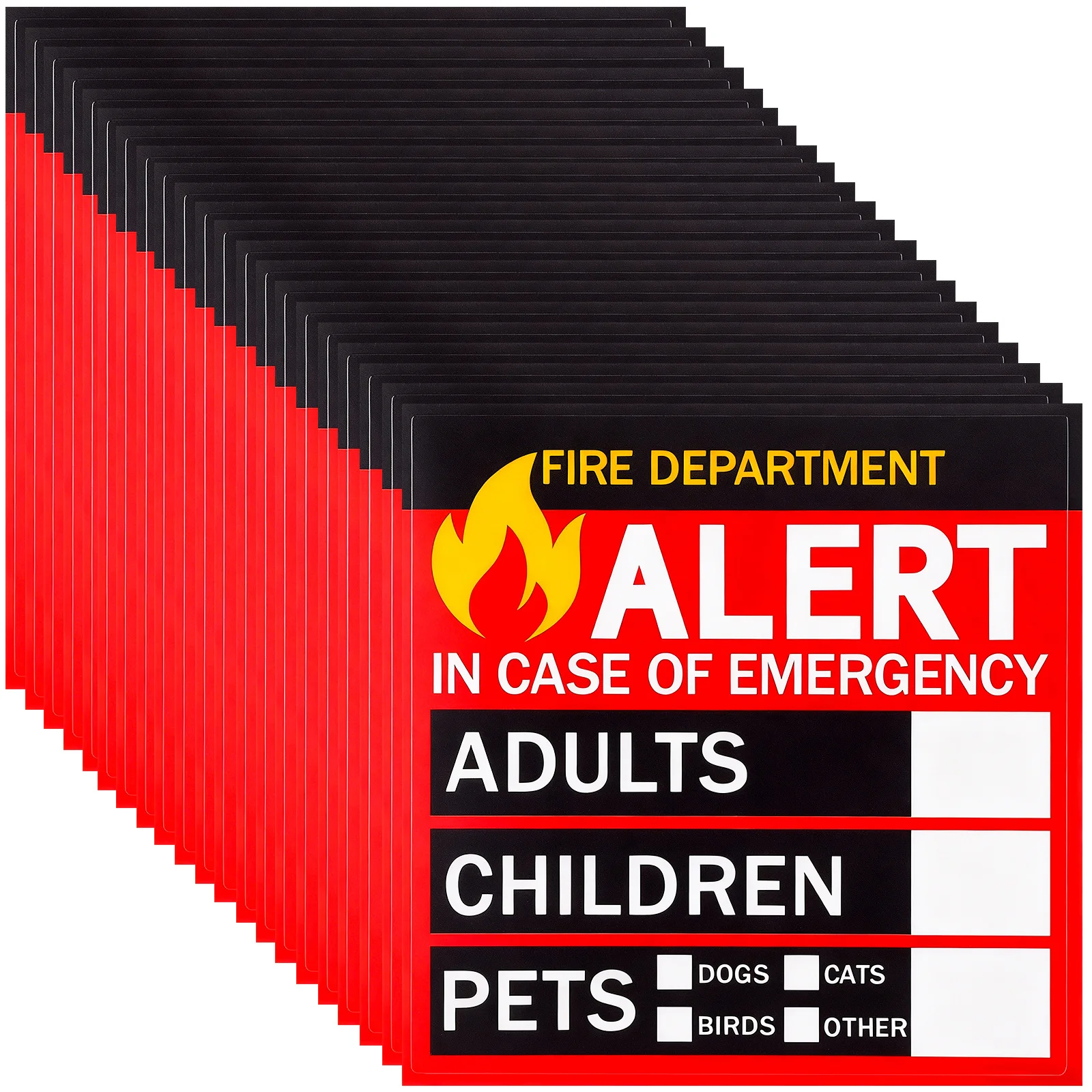 

Safety Alert Sticker Emergency Rescue Decal For Window Door People Pets Finder Sticker Home Fire Stickers Alert Accessory