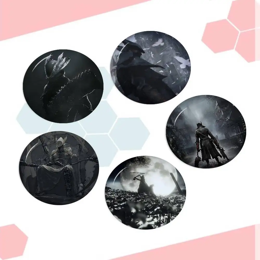 Fantasy Bloodborne Video Game Handmade Brooch Cartoon Cosplay Badge On Backpack Jewelry Accessories Gifts