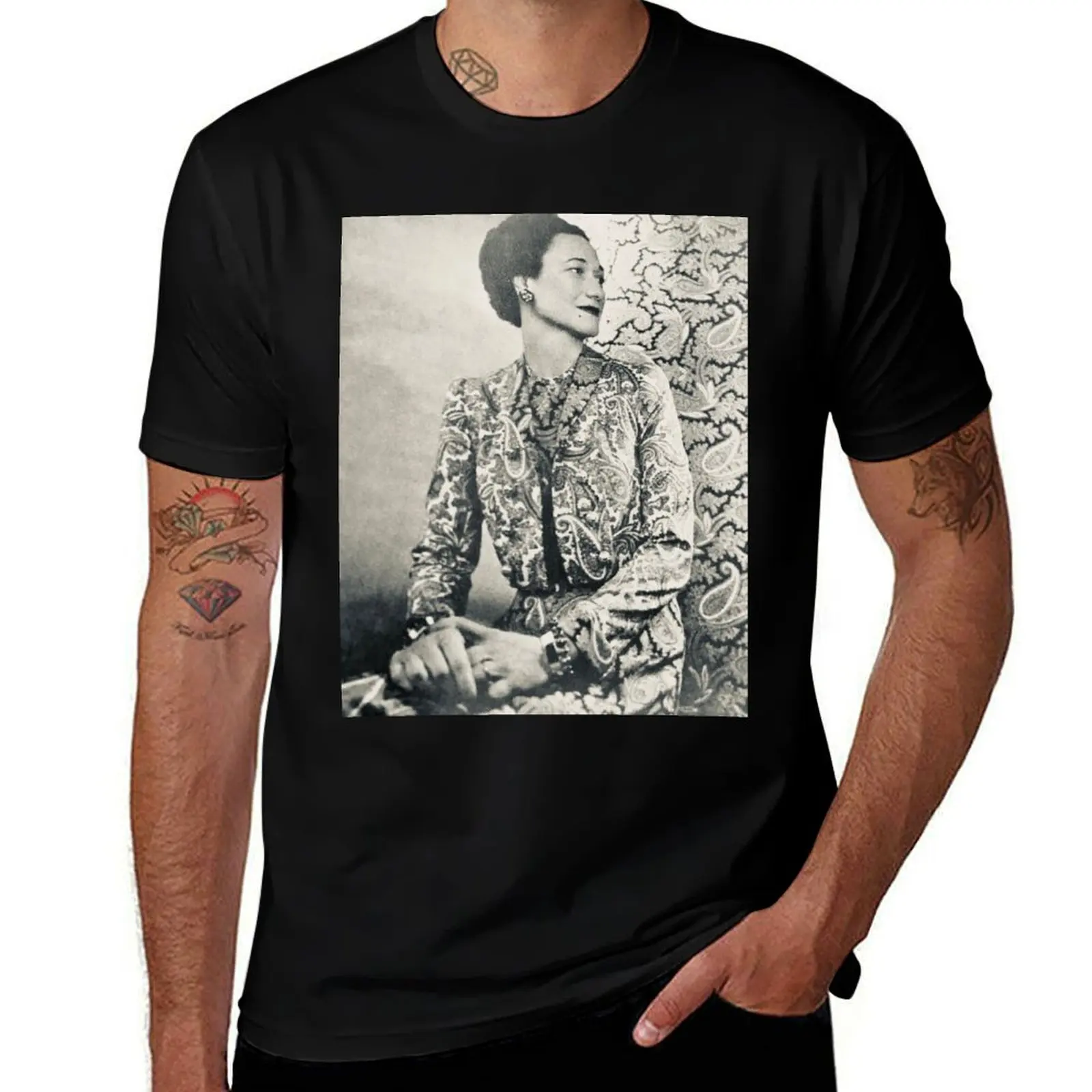 

Wallis Simpson T-Shirt vintage anime shirt boys whites men t shirts high quality