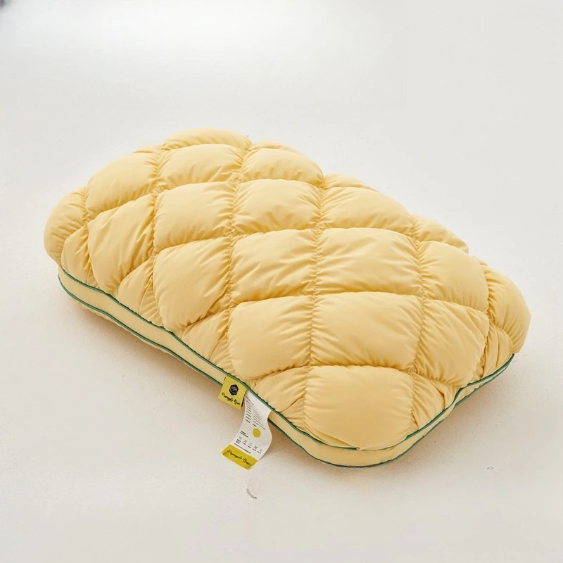 Soft Pineapple Pillow Non Collapse Neck Support Sleep Aid Home Dorm Pillow for Adults Students