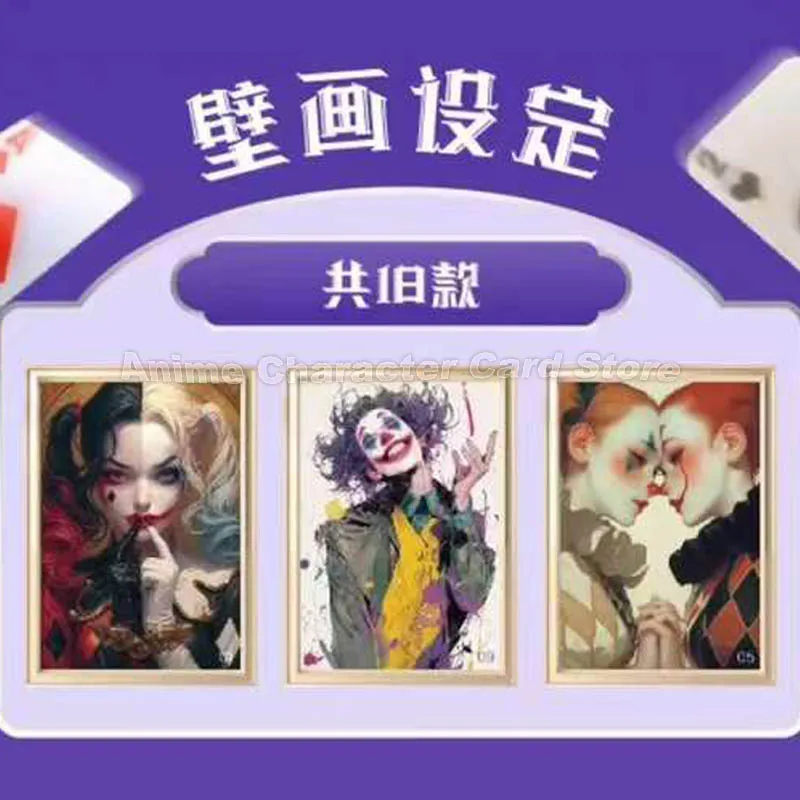 Joker Card King And Queen Crazy Clown Movie Anime Character Collection Cards Children Kids Toy Birthday Gift