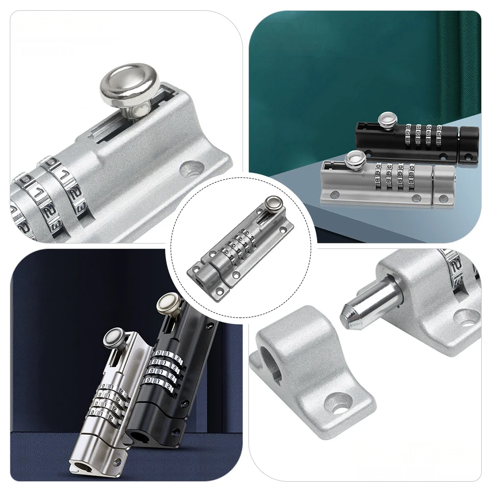 

1Pcs Password Latch Lock Zinc Alloy Keyless Door Security Bolt Sliding Gate Safety Lock for Home Hotel Easy Install