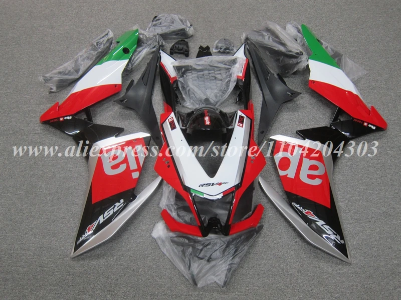 New ABS Motorcycle Fairings Kit Fit For Aprilia RSV4 1000 2009 2010 2011 2012 2013 2014 09 10 11 12 13 14 Bodywork Set Red Green