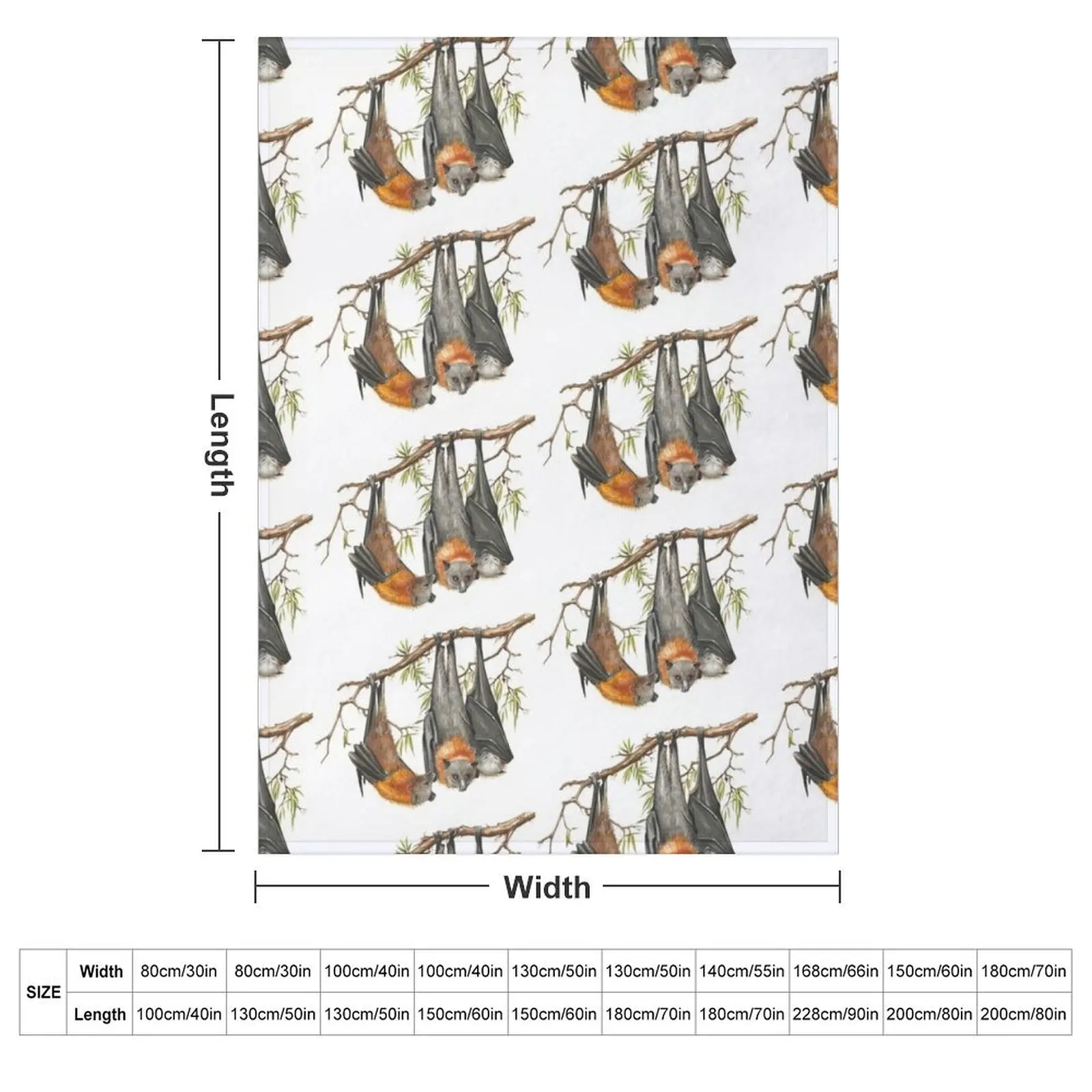 Australian Grey-headed Flying-fox Throw Blanket Multi-Purpose funny gift Thins Sofa Quilt Blankets