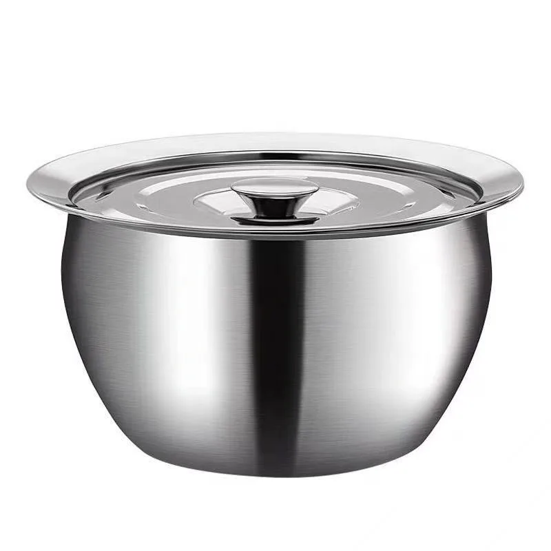 Thickened Stainless Steel Oil Basin with Lid, Oil Drum Oil Tank, Seasoning Bowl, Multi-use Food Container for Hotel Kitchen