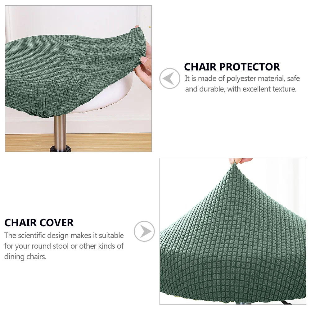 Dining Chair Round Stool Cover Black Table Cloth Home Hood Mat Tablecloths Deck