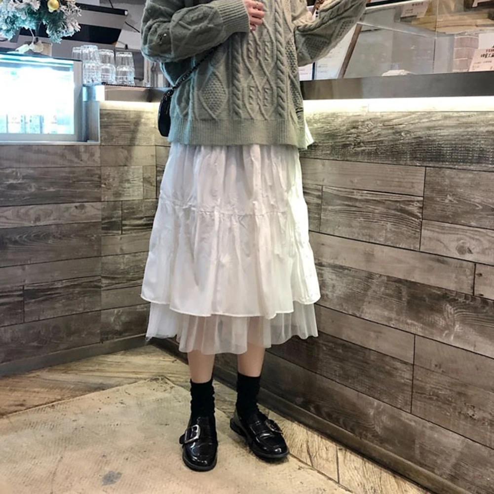 

Необходимо для каждой женщины. Эластичный тюль с высокой талией. Для юбки-миди, предназначенный для повышения вашего уличного стиля.