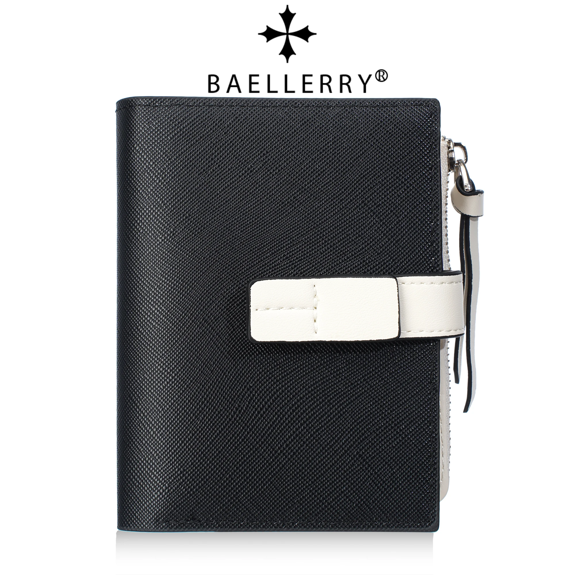 Baellerry Hochwertige Modische Schnallen-Damengeldbörse Multi-Slot Handtasche Kartenhalter Reißverschluss-Münzbörse für Frauen