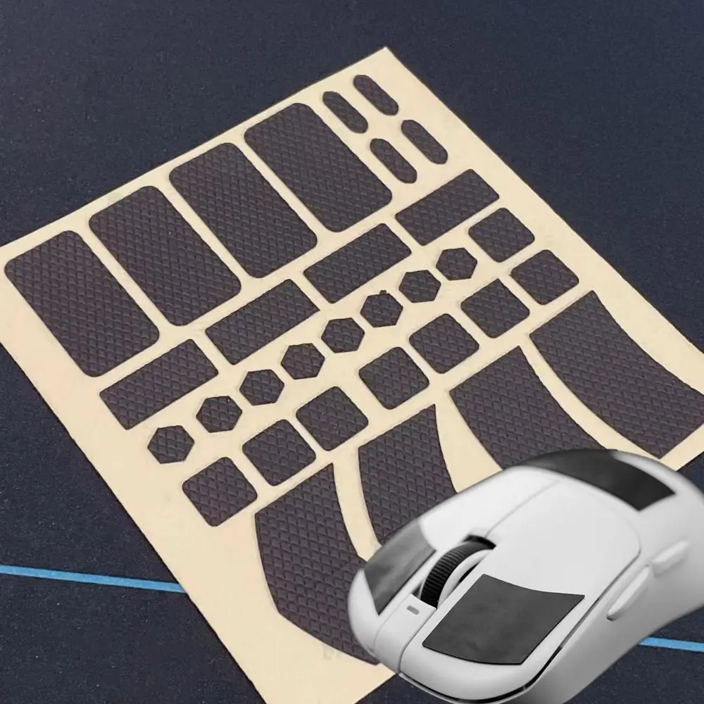 Pegatina absorbente de sudor de ratón Multicolor, pegatina antideslizante de ratón de forma mixta DIY, pegatina de ratón Universal ultrafina resistente al desgaste