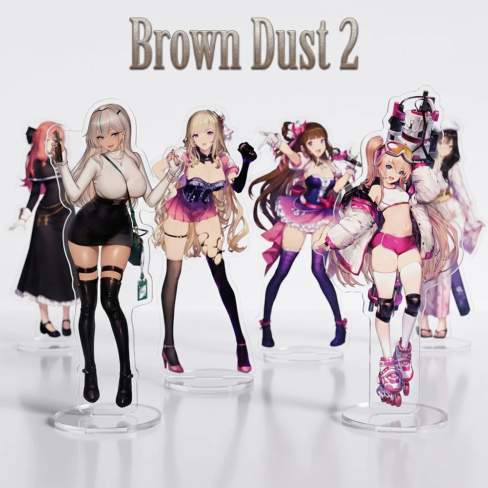 Llavero de acrílico HD de doble cara de 15 cm con diseño de Helena Nartas Hestia, belleza madura y sexy de Game Brown Dust 2, decoración de escritorio, regalos coleccionables