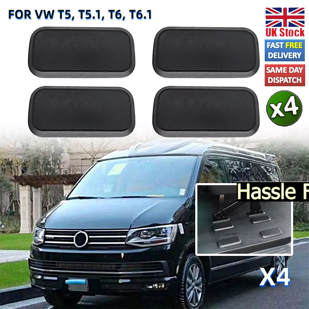 4Pcs For VW T5 T5.1 T6 T6.1 Kombi Transporter 2013 Onwards Seat Base Caps Cover Set Camper Caravan Car Accessories