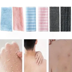 1PC Japanese Exfoliating Washcloth Nylon Back Scrubber Body Scrubber Shower Sponge Bath Towel Brush Deep Cleansing Accessories