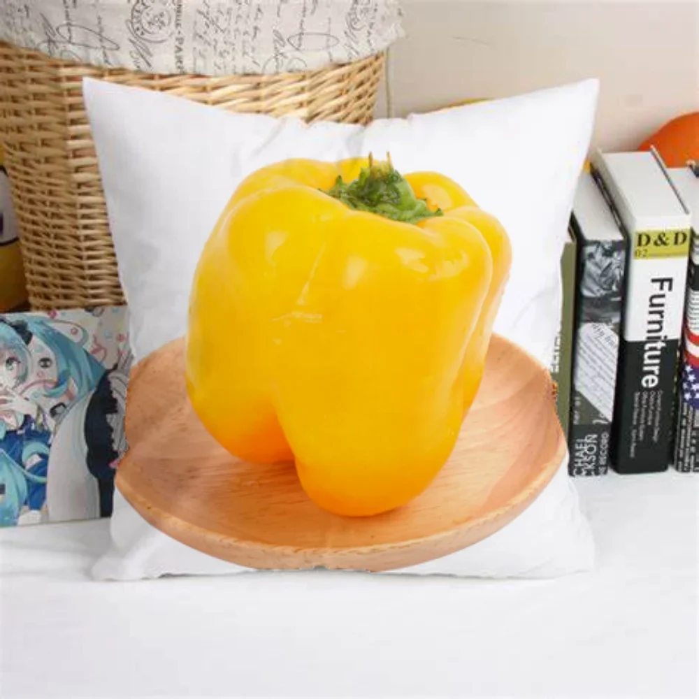 Vegetable Series Printed Pillowcase Square Zipper Pillowcase Mattress Sofa Decoration Restaurant Chair Decoration Cushion Cover