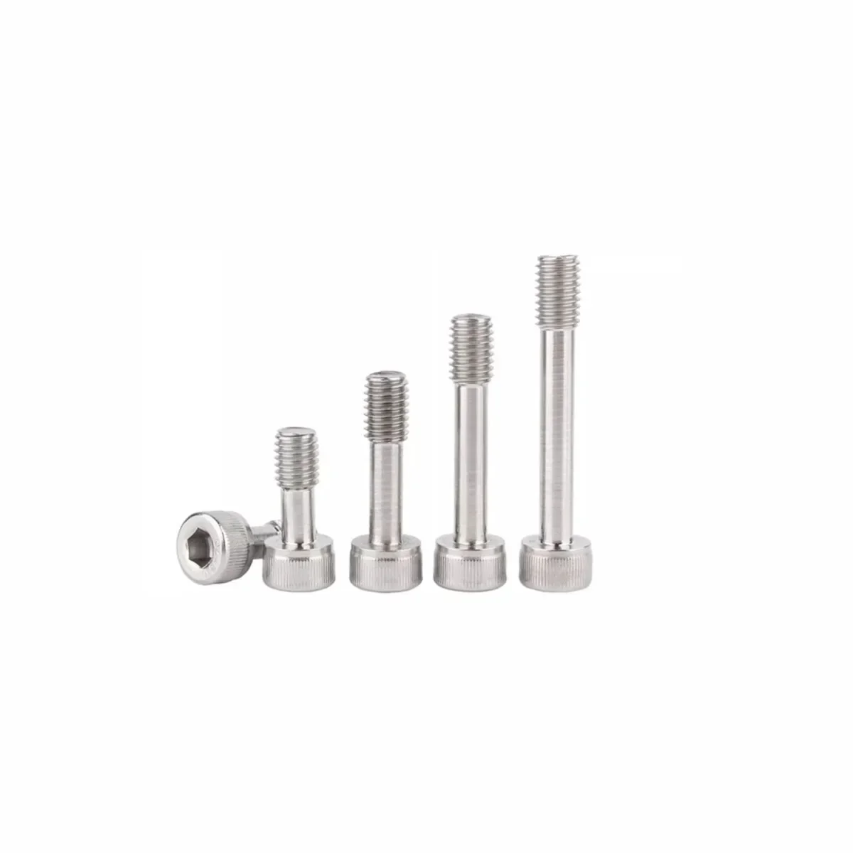 Aço inoxidável Hexagonal Short Head Anti Falling Screw, Parafuso não afrouxamento, 304, M3M4M5M6M8M10