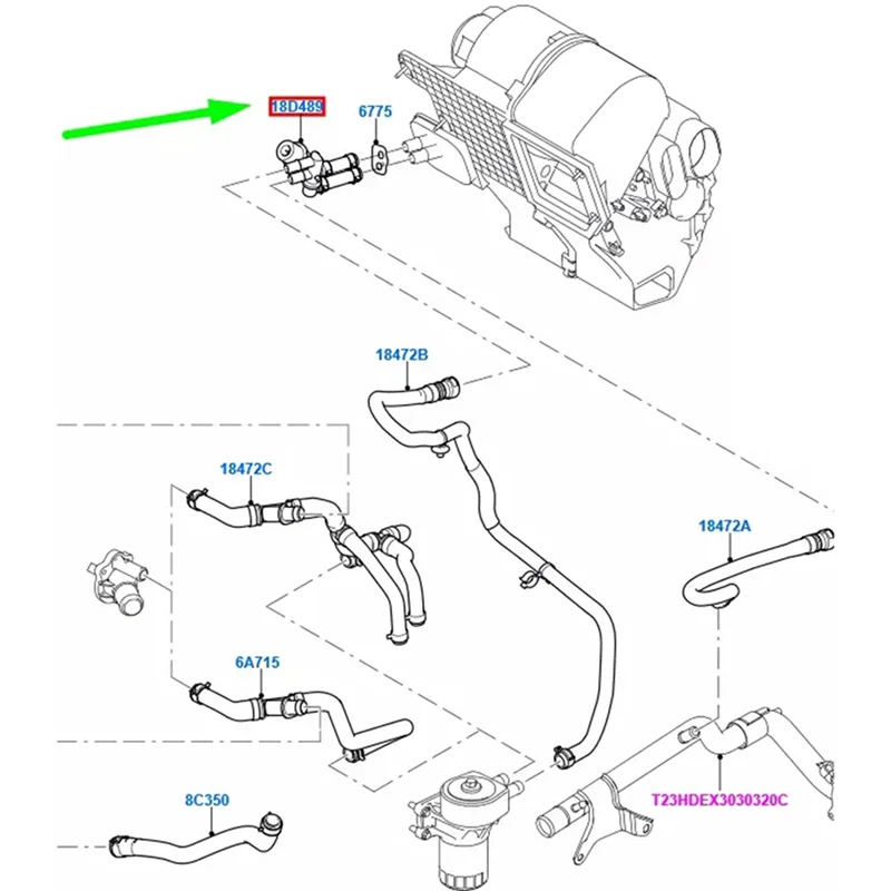-A25M جديد جودة عالية سخان السيارة صمام المياه سخان صمام التحكم 1371567 6C11-18D489-AA 6C1118D489AA لفورد