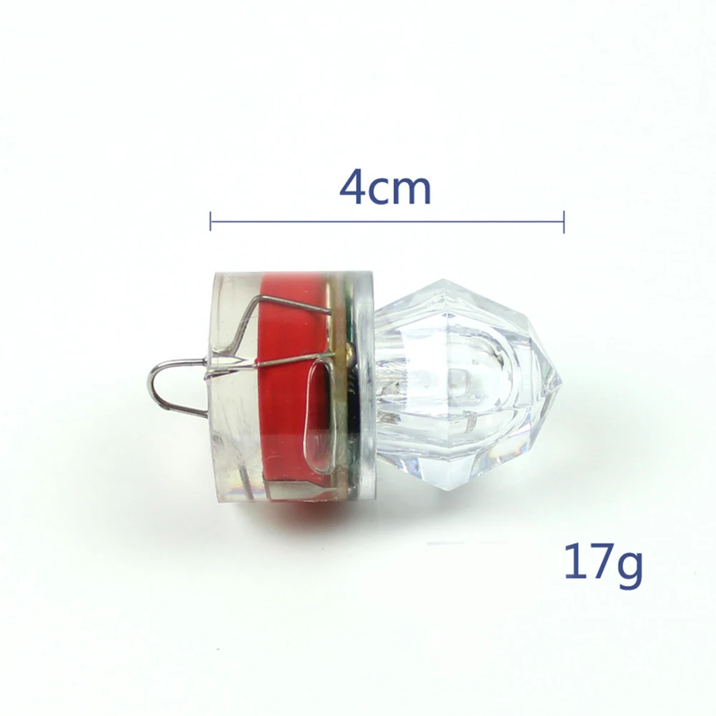 

5pc LED Fishing Lure Light Underwater Bait Lights Powered Low Consumption Colorful Fish Lamp Squid Attract Predatory