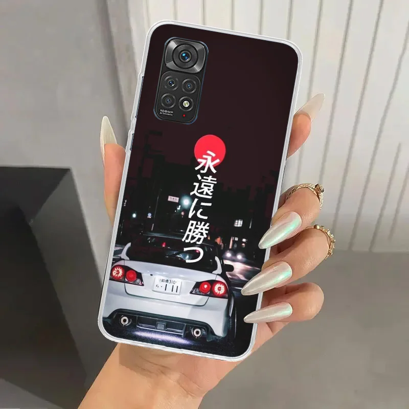 JDM Type R Civic Sport Car Phone Case for Xiaomi Redmi Note 13 12S 12 11S 11 11T 11E 10S 9 Pro Plus 8 8T 9T 7 Soft Funda Print S