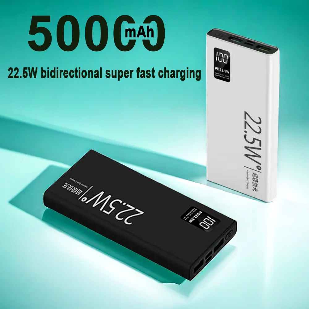 

22.5W Super Fast Charging Portable External Battery Digital Display Power Bank