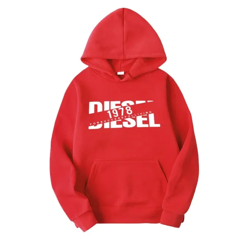 2025 trendy 1918 letter printed hooded sweatshirt for men and women, loose and casual versatile, trendy brand pullover