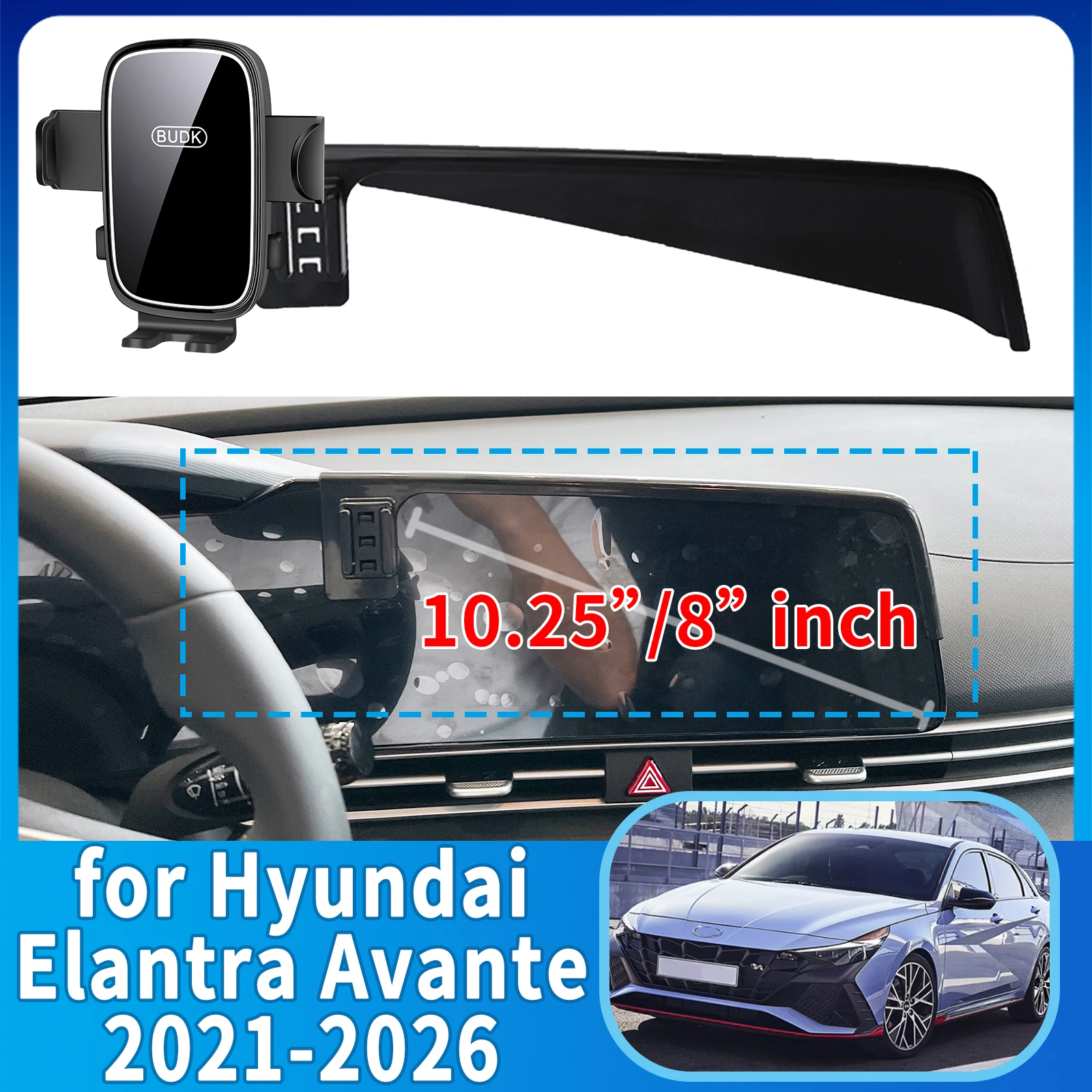 

fit for Hyundai Elantra Avante 2021-2026 N Line CN7 Phone Holder, Dashboard Screen Mount Bracket Easy Installation​​ accessoires