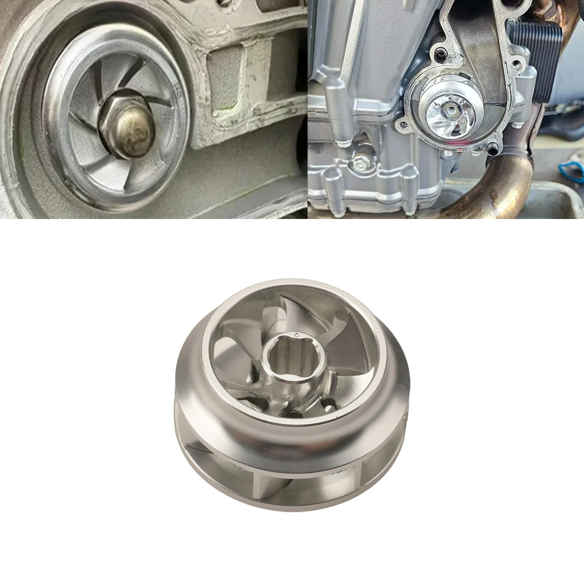 

Motorcycle Original Size Water Pump Turbine Split Aluminum Alloy Impeller Original Size For KTM 890DUKE 790DUKE 890ADV 790ADV