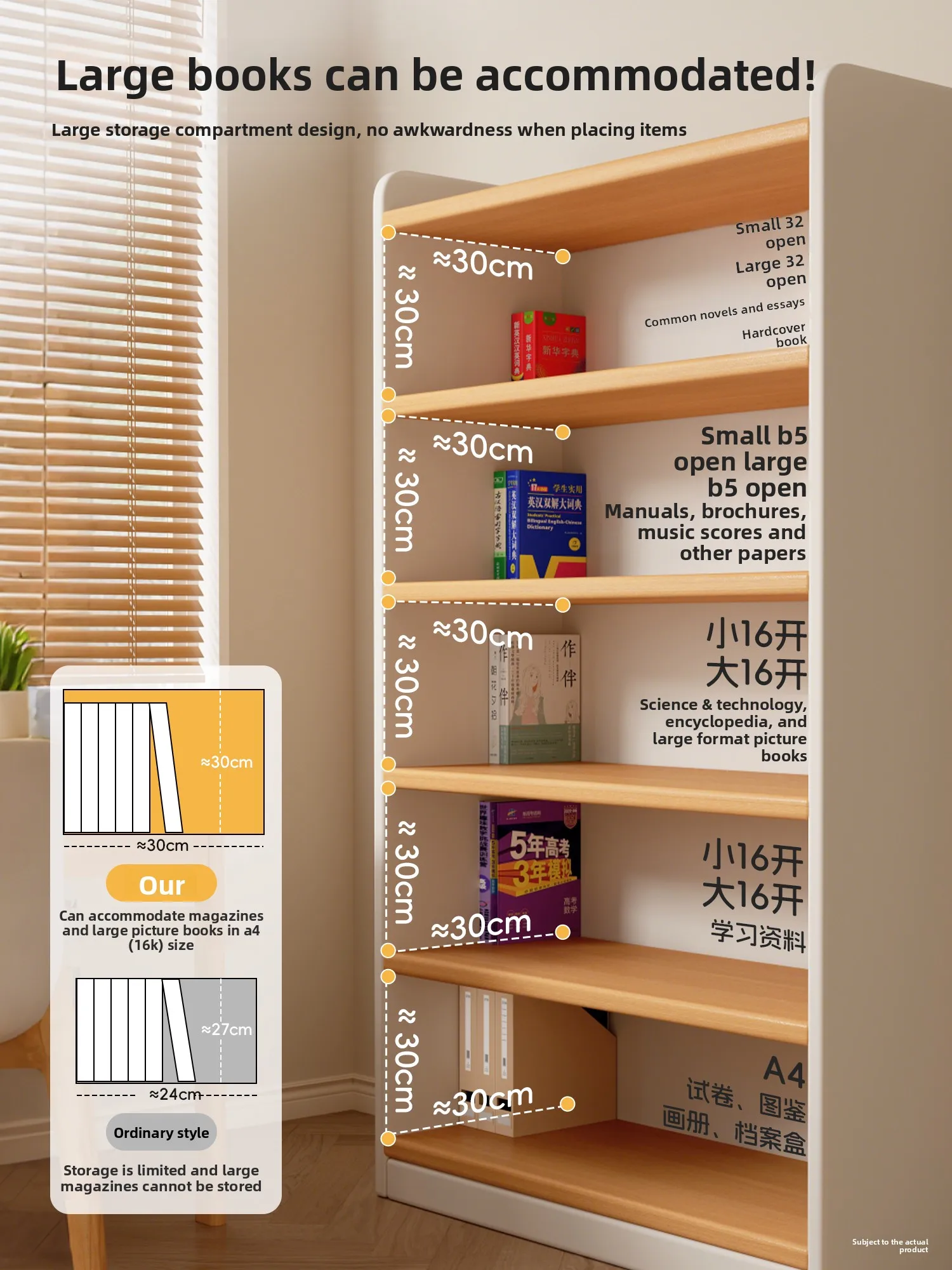 Solid Wood Corner Bookshelves, Floor-to-ceiling Shelves, and Small Cabinets with Narrow Seams Next To The Living Room and Home