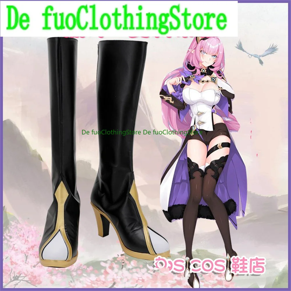 

Honkai Impact 3 Elysia Обувь для косплея Сапоги Игра Аниме Хэллоуин Рождество DefuoClothing Магазин обуви