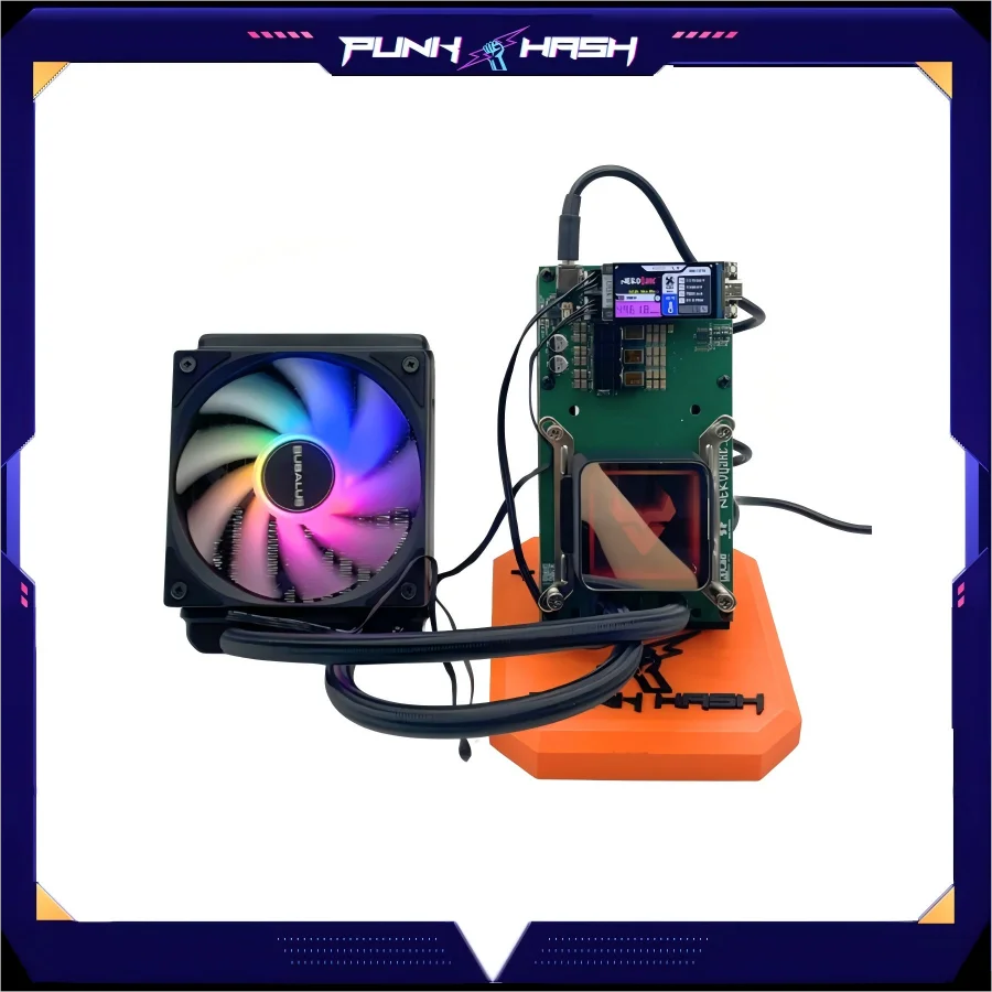 

Hydro Cooling Bitaxe NerdQaxe++ ASIC Miner 4.8TH/s NerdQAxe+ + BTC Solo Miner With All kinds of Plug Water Cooling NerdQAxe