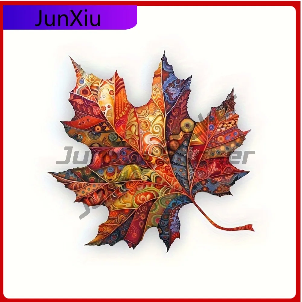 

Bright Maple Leaf Vinyl Sticker Self-Adhesive Suitable for s And More toon Plant Pattern E Tren Car Laptop Window Bumper