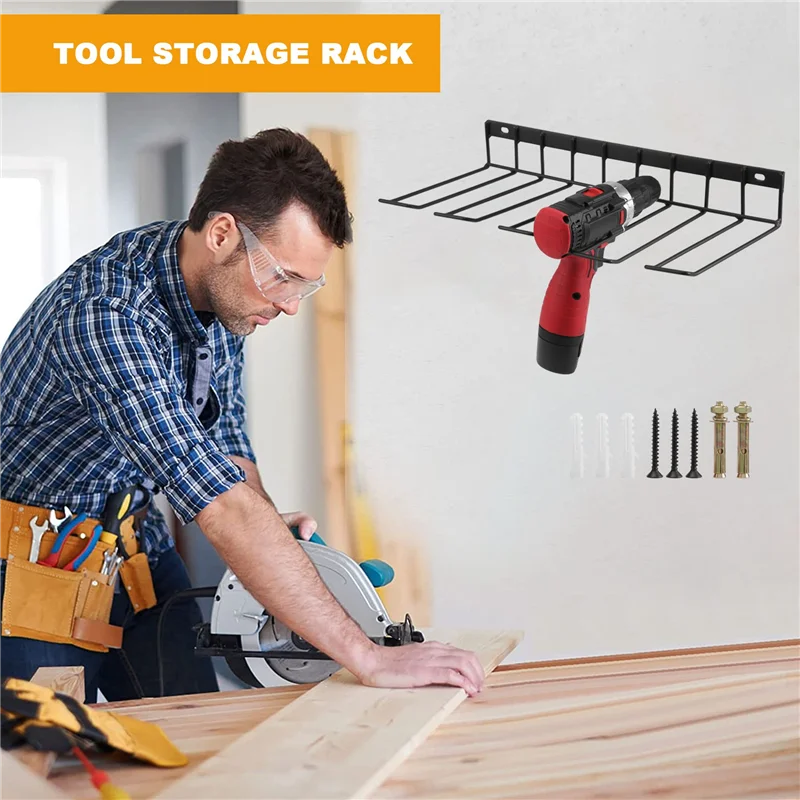 Y42A-Power Tool Organizer เจาะชั้นวางของติดผนัง Heavy Duty Power เจาะสําหรับเจาะสถานีชาร์จ