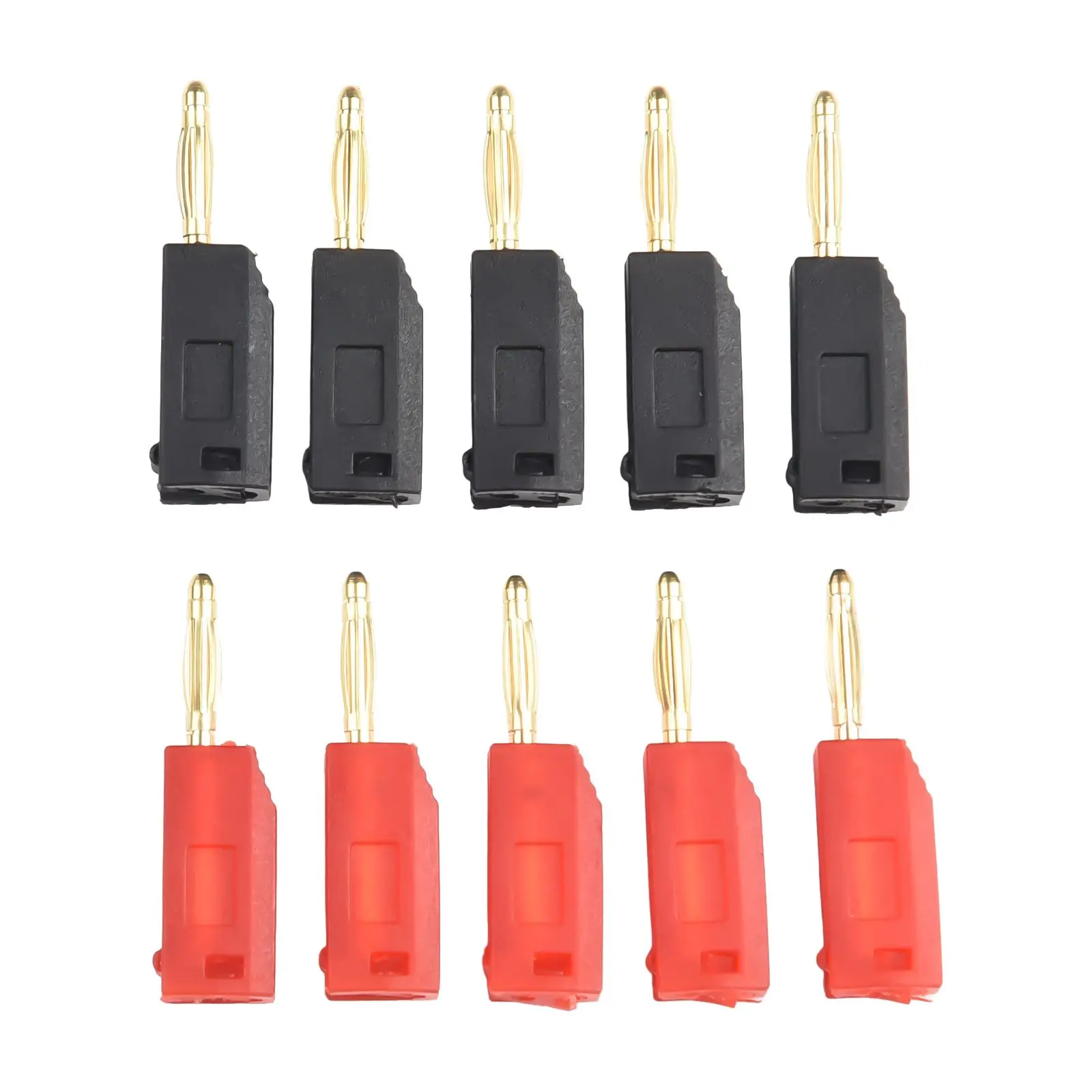 10PCS 2MM Banana Electrical Connector with Four Leaf Head Design for Secure Insertion and Removal in Test Setups